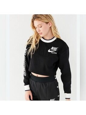 Nike Sportswear Reversible Cropped Sweatshirt womens sz small